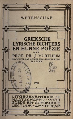 Grieksche lyrische dichters en hunne poëzie