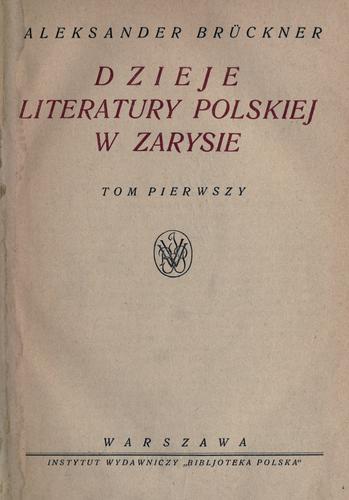 Dzieje literatury polskiej w zarysie