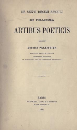 De sexti decimi saeculi in Francia artibus poeticis