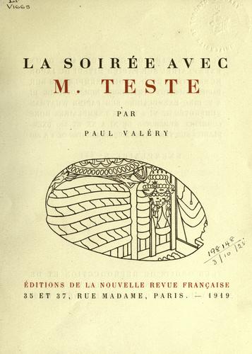 La soirée avec M. Teste