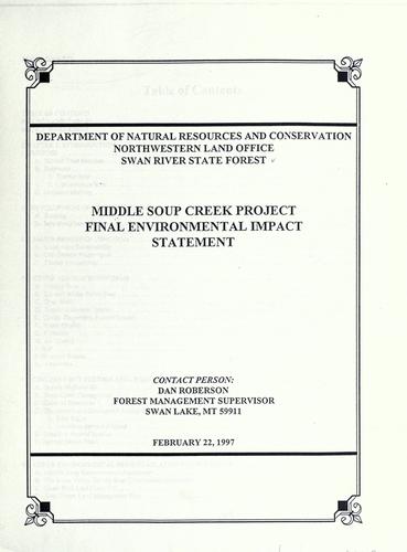 Middle Soup Creek Project