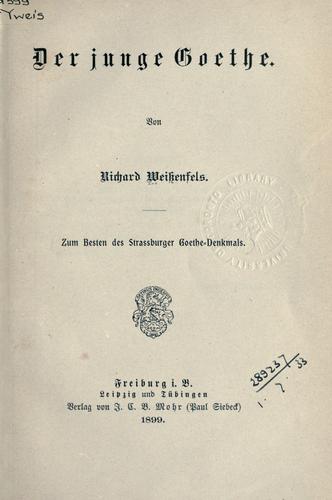 Der junge Goethe