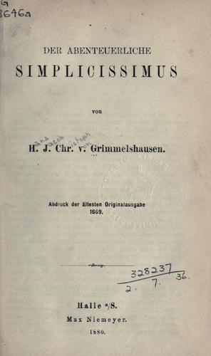 Der abenteuerliche Simplicissimus