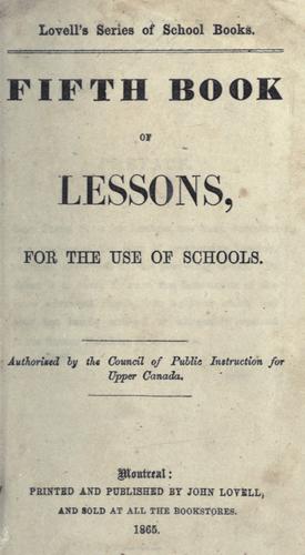 Fifth book of lessons, for the use of schools