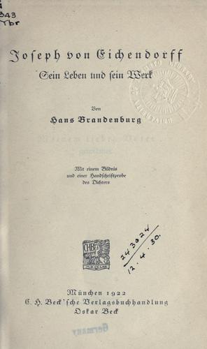 Joseph von Eichendorff