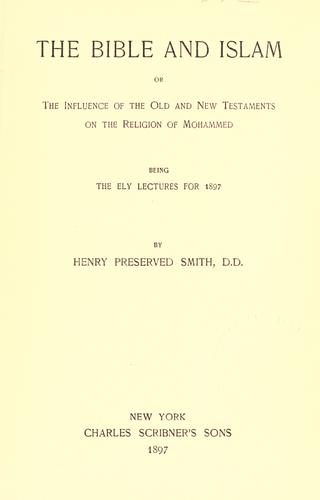 The Bible and Islam