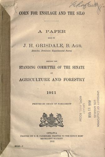 Corn for ensilage and the silo