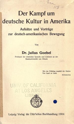 Der Kampf um deutsche Kultur in Amerika