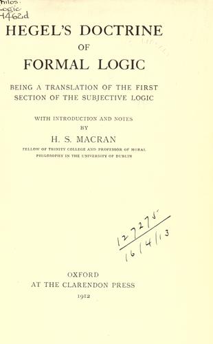 Doctrine of formal logic