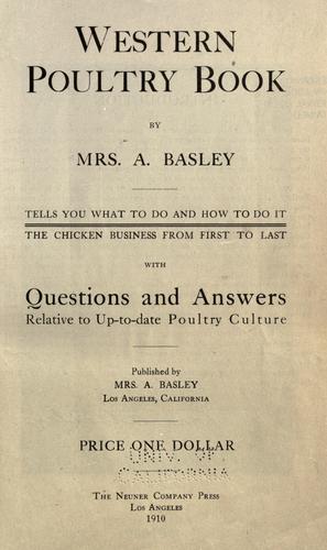 Western poultry book