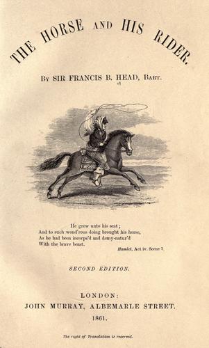 The horse and his rider