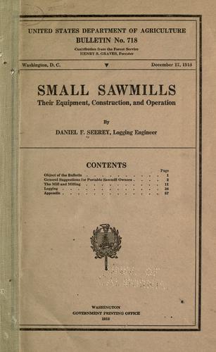 Small sawmills