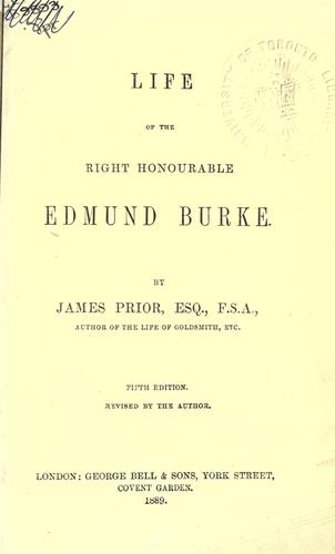Life of the Right Hon. Edmund Burke