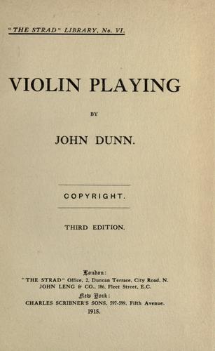 Violin playing
