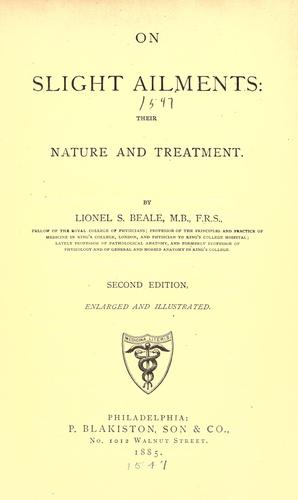 On slight ailments