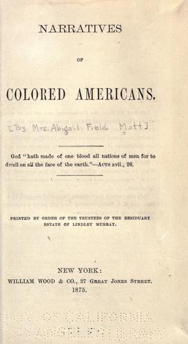 Narratives of colored Americans