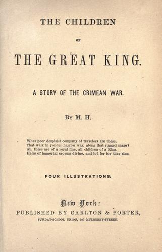 The children of the great King
