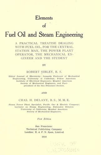 Elements of fuel oil and steam engineering