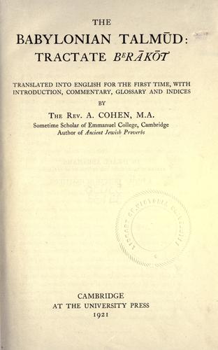 The Babylonian Talmud