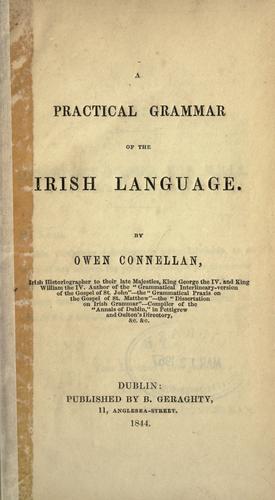 A practical grammar of the Irish language