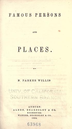 Famous persons and places