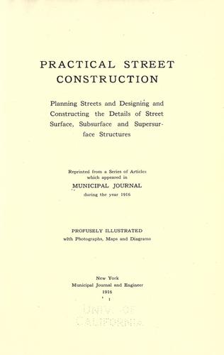 Practical street construction