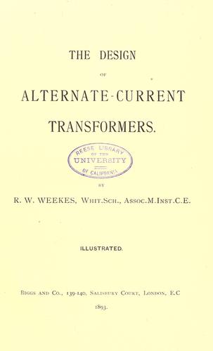 The design of alternate-current transformers