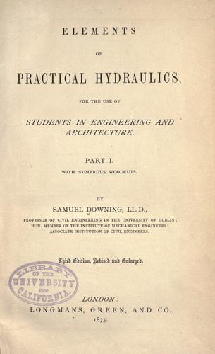 The elements of practical hydraulics