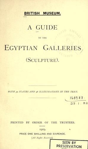 A guide to the Egyptian galleries (sculpture)
