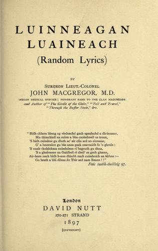 Luinneagan luaineach