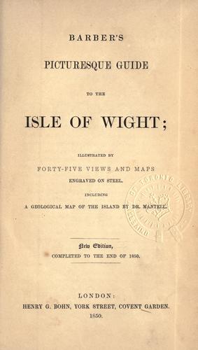 Barber's picturesque guide to the Isle of Wight
