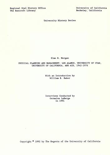 Physical planning and management