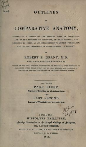Outlines of comparative anatomy