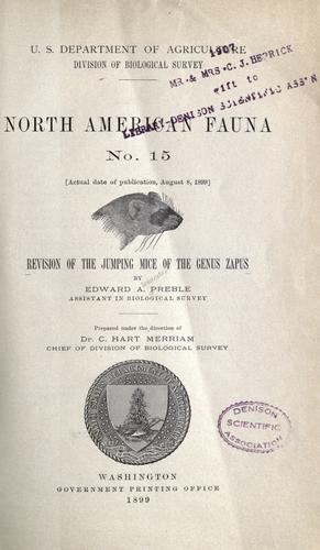 Revision of the jumping mice of the genus Zapus