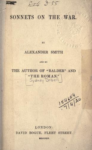 Sonnets on the war