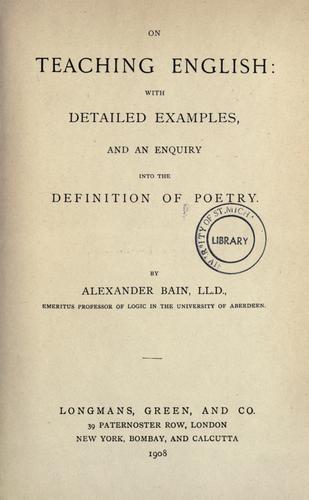 On teaching English