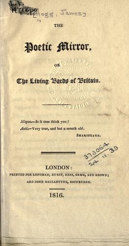 The poetric mirror