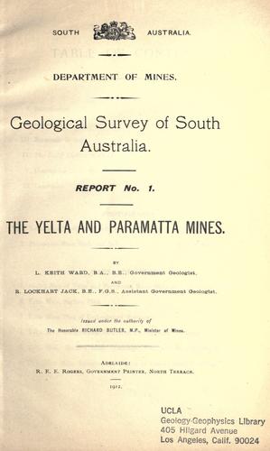 The Yelta and Paramatta Mines