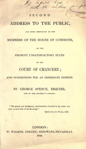 Second address to the public
