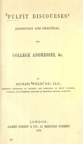 Pulpit discourses