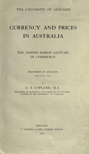 Currency and prices in Australia