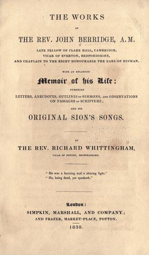 The works of the Rev. John Berridge