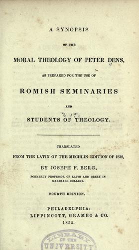 Theologia ad usum seminariorum et sacrae theologiae alumnorum