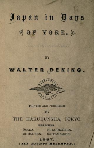Japan in days of yore