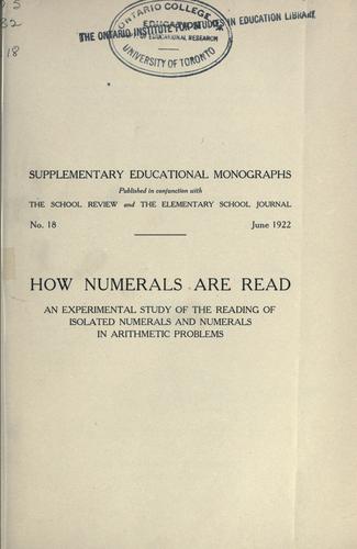 How numerals are read