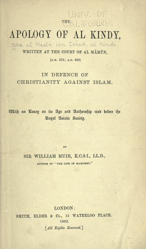 The apology of Al Kindy
