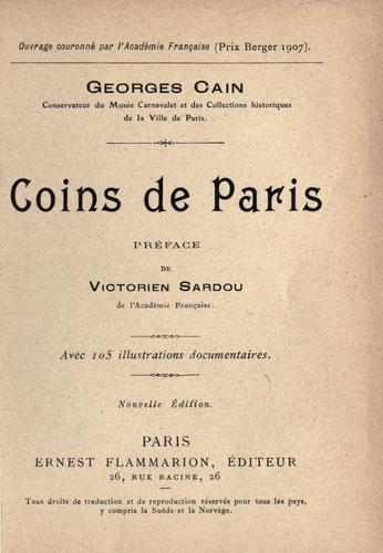 Coins de Paris