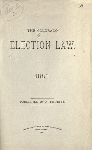The Colorado election law