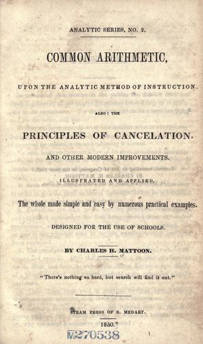 Common arithmetic