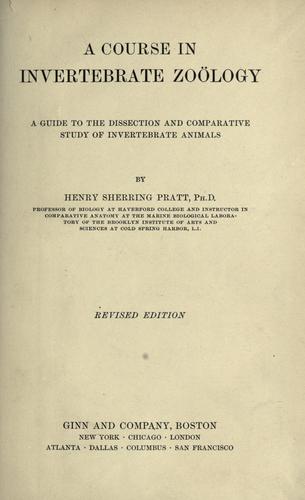 A course in invertebrate zoology